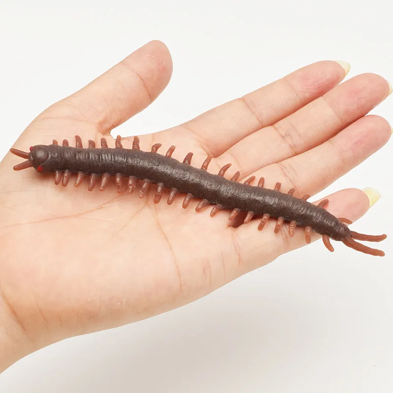 

Hot Sale 5pcs/set 12cm Big Rubber Prank Toys Cockroaches centipede decorations joke Horror Fake worms Funny Gadgets kids toy