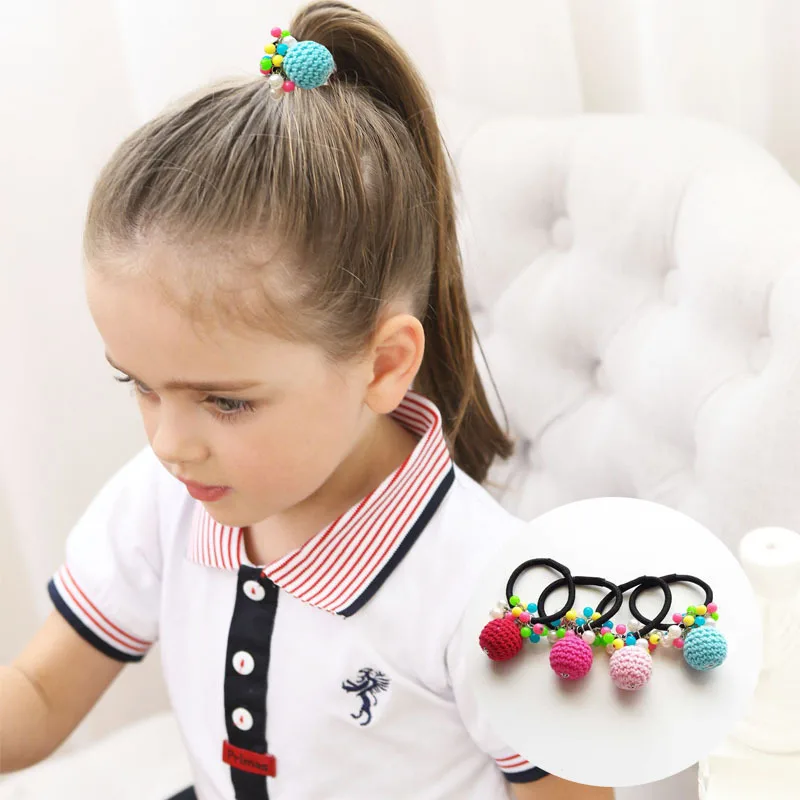 Детская Хлопковая эластичная повязка для волос ручной работы красочная резинка