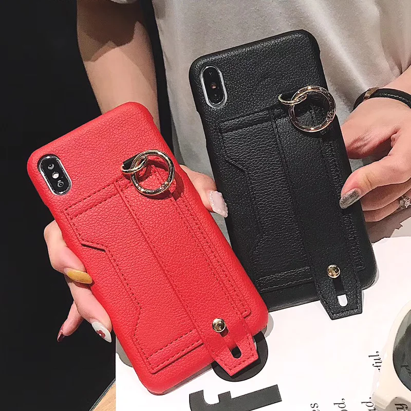 Чехол подставка для iPhone 11 Pro XS Max из искусственной кожи с отделением карт чехол