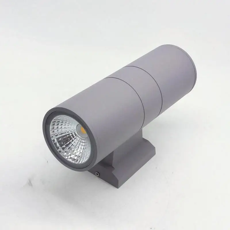 Оптом и в розницу алюминиевый черный/серый корпус 10 Вт 20 30 двойной COB LED Наружное