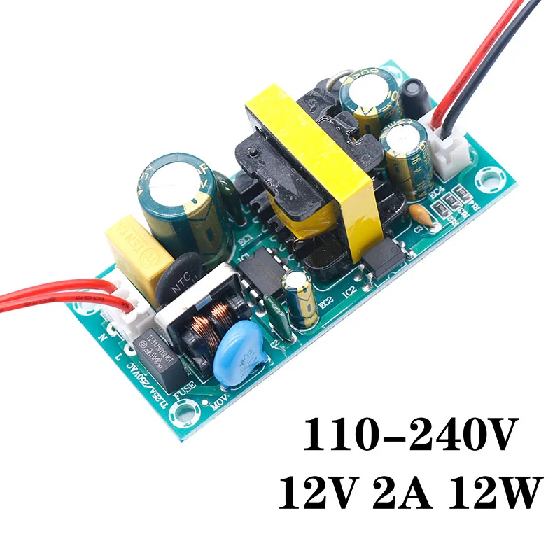 12V 2A 24W 110-240V От 220 до 12 В светодиодный драйвер 1A 2A 3A 12 Вт 24 Вт 36 Вт с адаптером выходной линии для светодиодный блок питания 12 В трансформаторы для освещения для светодиодной ленты - Цвет: 12V 2A 24W 110-240V
