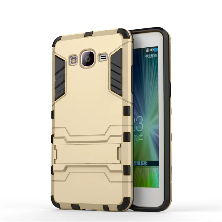 Чехол wolfrule для samsung Galaxy чехол для Grand Prime силиконовый+ пластиковый чехол для samsung Grand Prime чехол G530 G530H G531F - Цвет: Gold