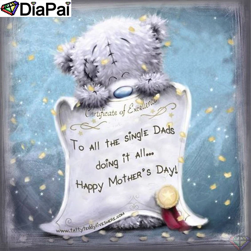 

DiaPai Diamond Painting 5D DIY 100% Full Square/Round Drill "Cartoon bear" Diamond Embroidery Cross Stitch 3D Decor A22008