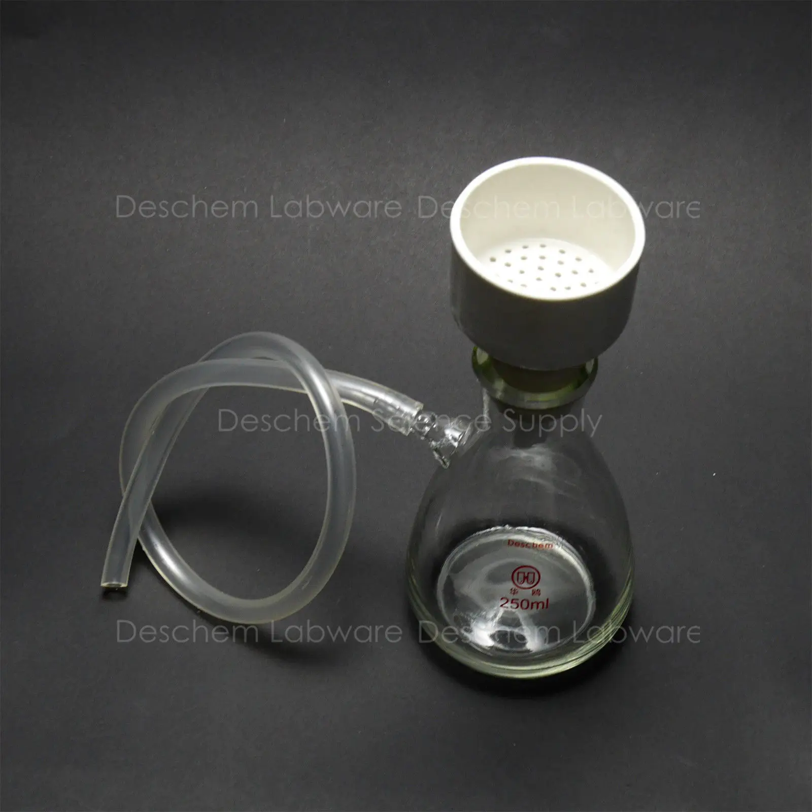 Набор фильтрации 250 мл фарфоровая колба с вакуумным насосом фильтрующая бумага |