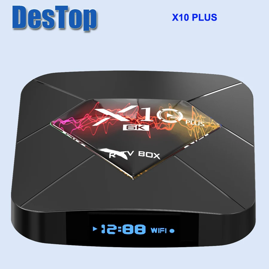 Приставка Смарт ТВ X10 Plus Android 2019 Wi Fi 9 0 ГГц 4 + 32/64 ГБ|ТВ-приставки и медиаплееры| |