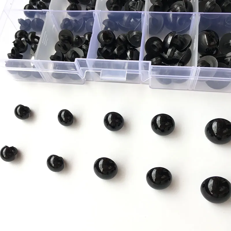 Botones de Ojos de Animal para hacer t&uacute; mismo, accesorios de Ojos de juguete para Amigurumi, 100 unids/caja-4