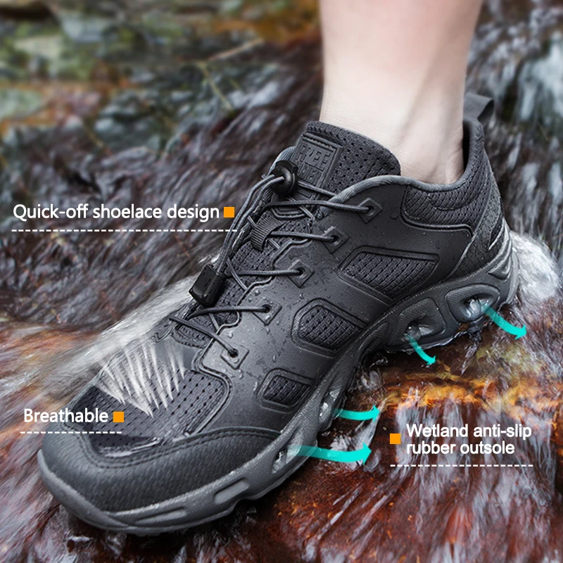 FREE SOLDIER outdoor sports camping tactical military upstream shoes hiking waterproof breathable quick-drying for men | Спорт и