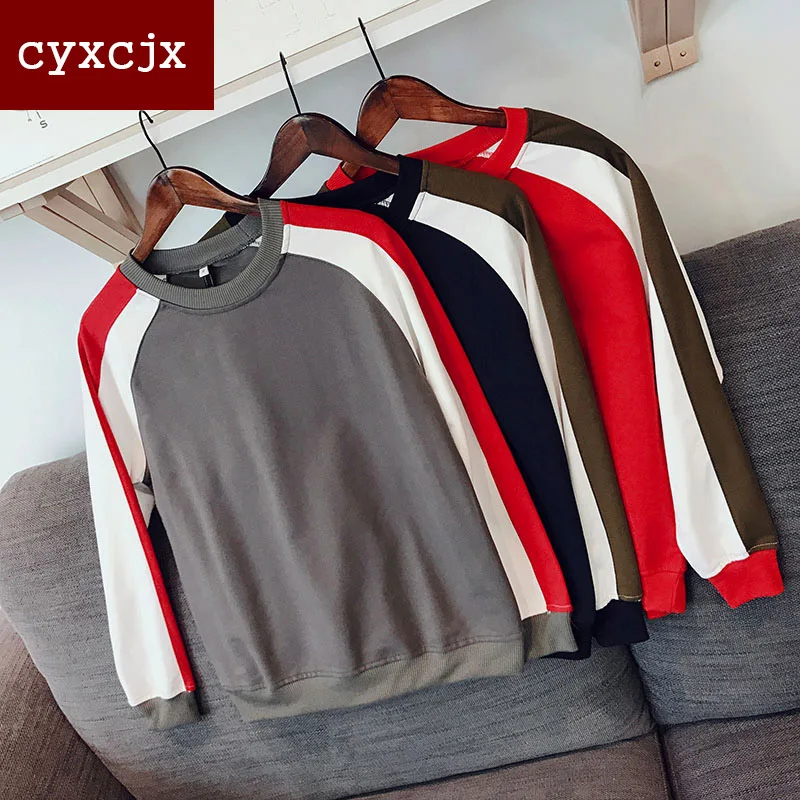 Cyxcjx Лидер продаж бросился 2017 Толстовка Для мужчин одноцветное Цвет длинный рукав