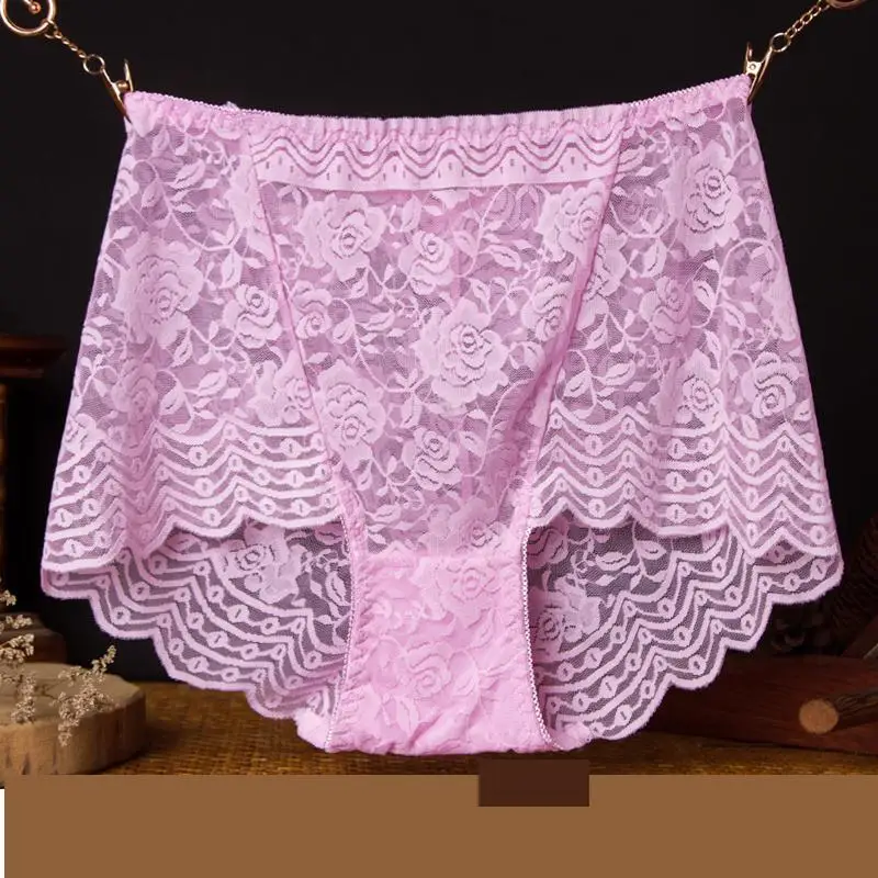 Женские брифы большого размера женские трусики полностью прозрачные кружевные
