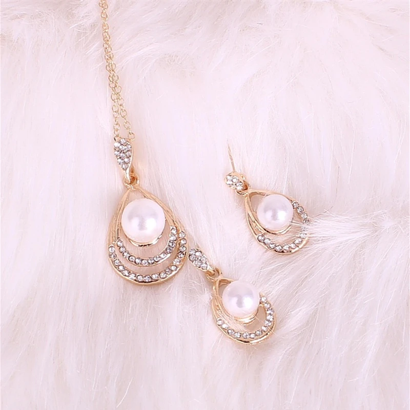 Высококачественная жемчужная цепочка на шею ожерелье с кулоном блестящее со