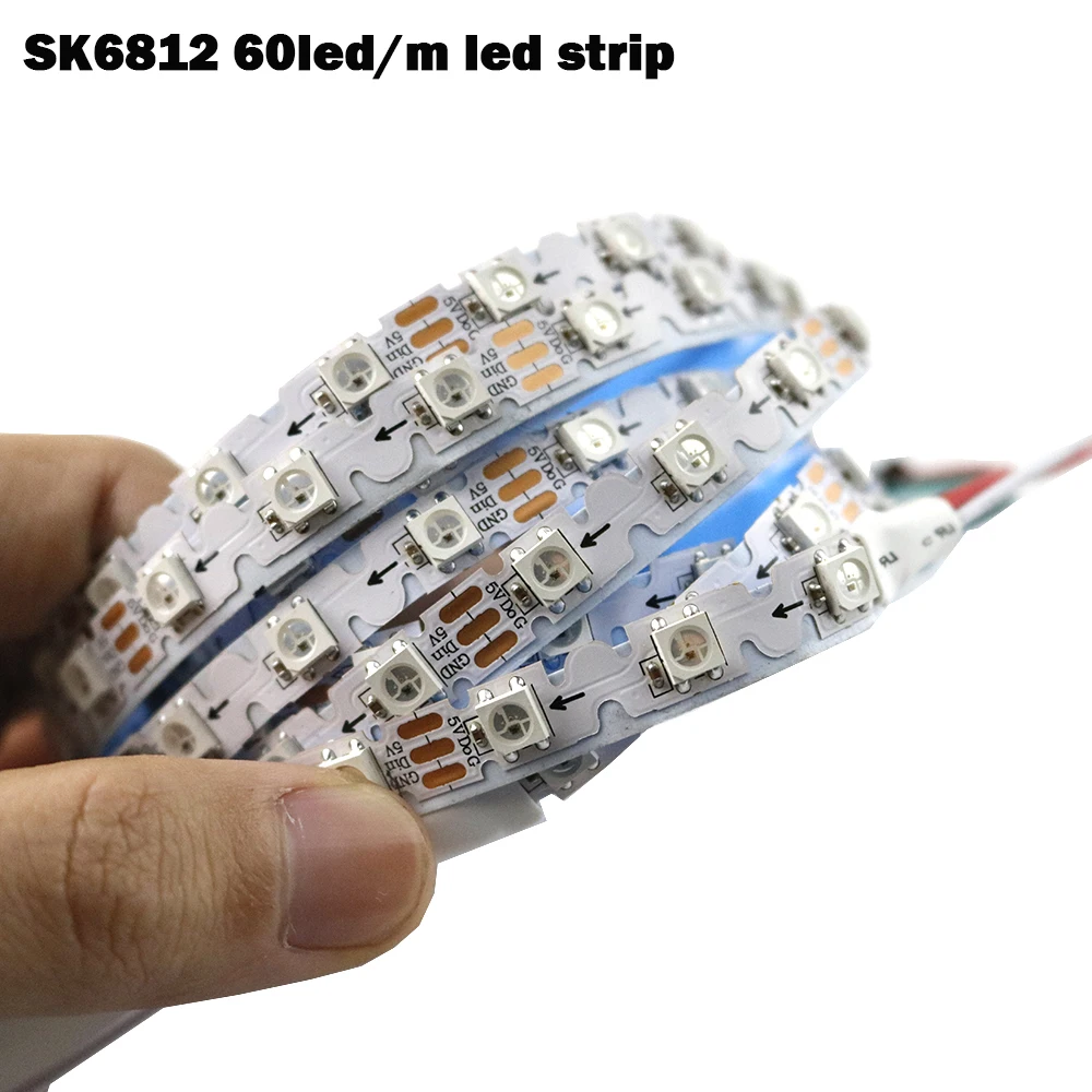 Светодиодная Пиксельная лента SK6812 S в форме s 8 мм RGB 60 светодисветодиодный