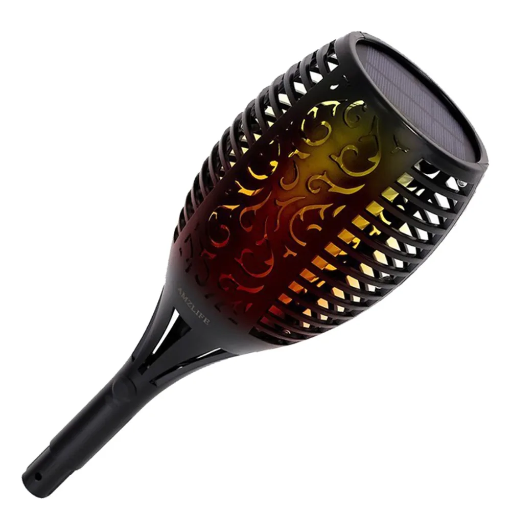 Наружная Солнечная лампа с пламенем Мерцающая дорожка лужайка светодиодный