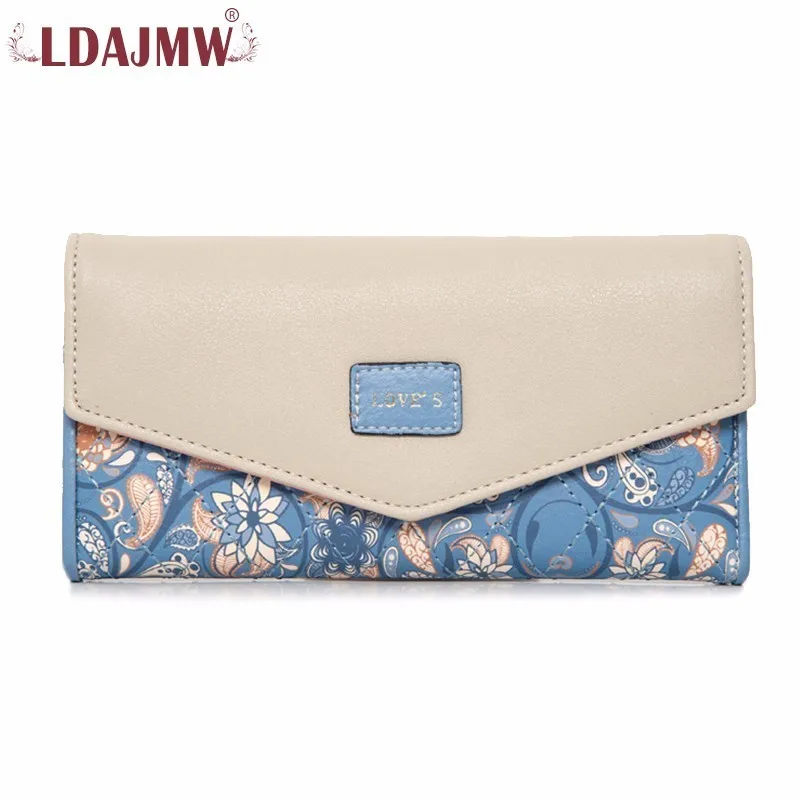 LDAJMW горячая Распродажа Длинный кошелек-конверт из искусственной кожи роскошный