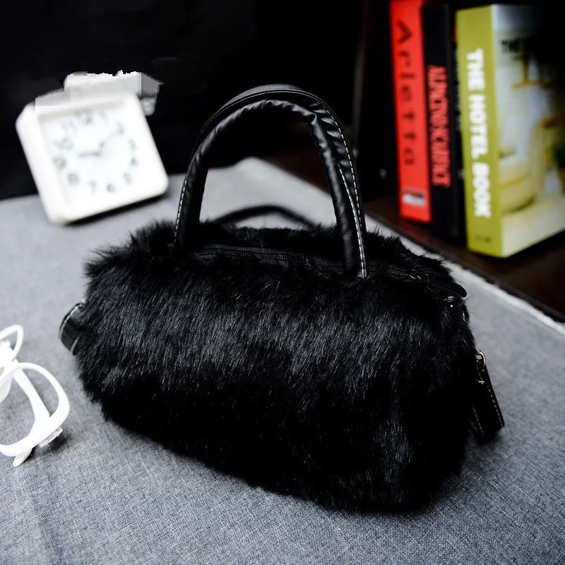 Женская меховая сумка Blascher маленькая сумка-мессенджер из искусственного меха на