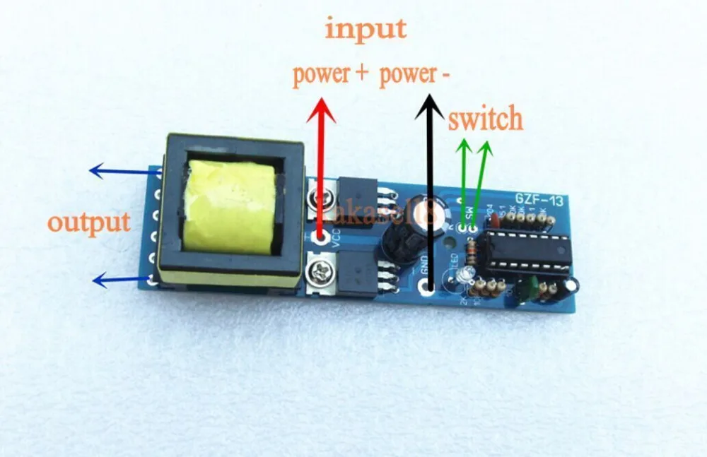Преобразователь постоянного тока в переменный ток от 12 В до 110 220 переменного 150 Вт