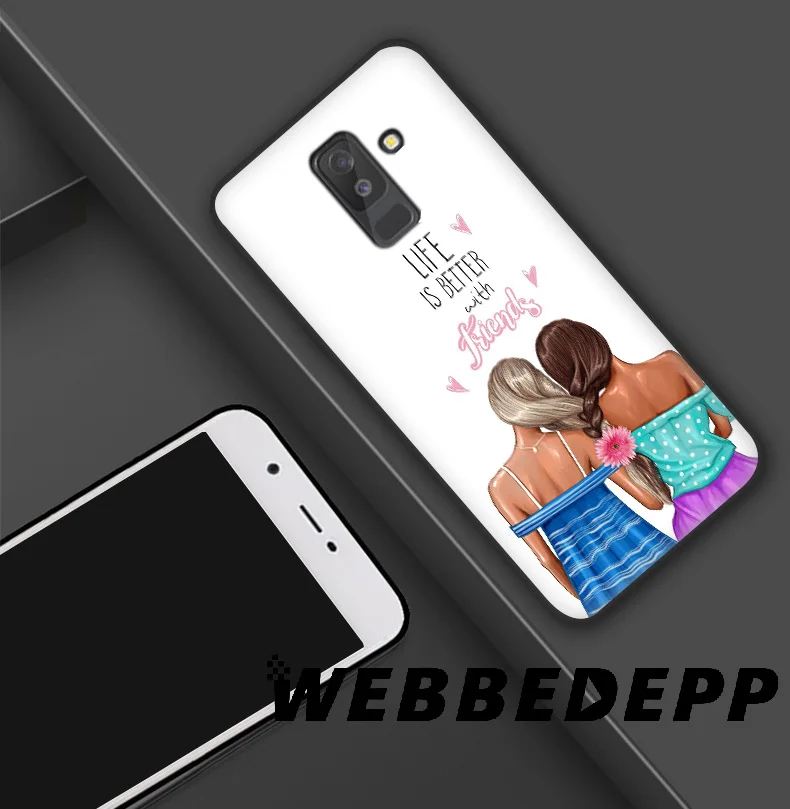 WEBBEDEPP черный коричневый волосы для мамы Мягкий ТПУ силиконовый чехол Samsung Galaxy S10