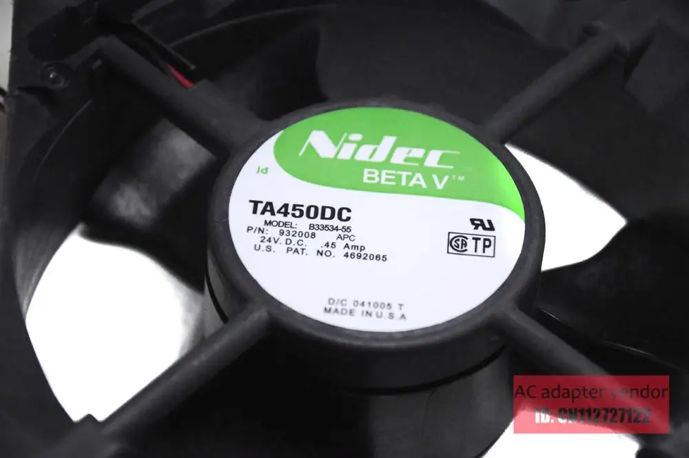 Вентилятор для сервера NIDEC 12038 TA450DC B33534 55 24V 0.45A|drive fan|server fanfan 24v |