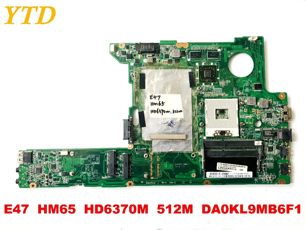 Original for Lenovo E47  laptop motherboard E47A  HM65  HD6370M  512M  DA0KL9MB6F1 tested good free shipping