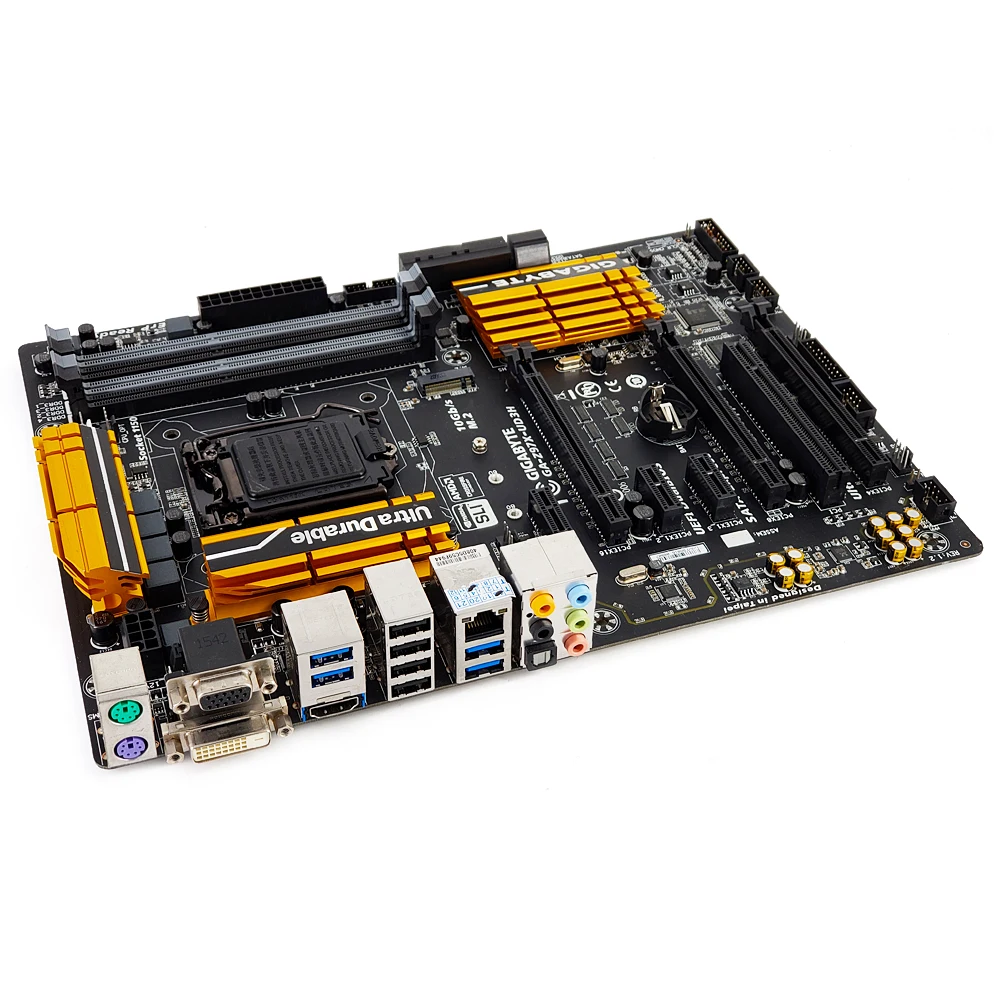 Gigabyte GA Z97X UD3H рабочего Материнская плата Z97 LGA 1150 Core i7 i5 i3 DDR3 32G SATA3 USB3.0 M.2 SATA express блок