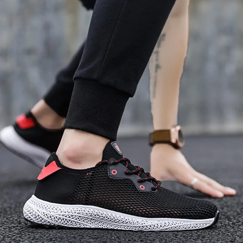 Мужская дышащая обувь с радужной подошвой спортивная для мужчин кроссовки лето