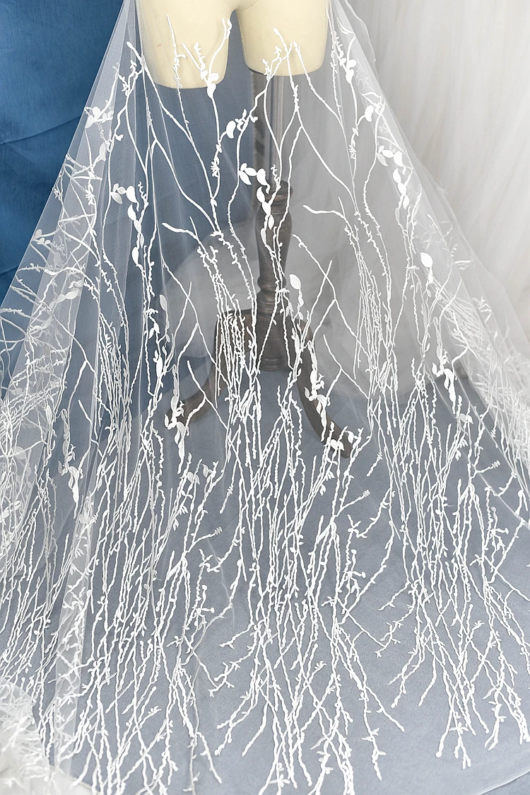 

Width 130cm White Liners Mesh Fabric Soft For Wedding Dress Evening Dress Quality Girls Costumes DIY Material For Veil Dress