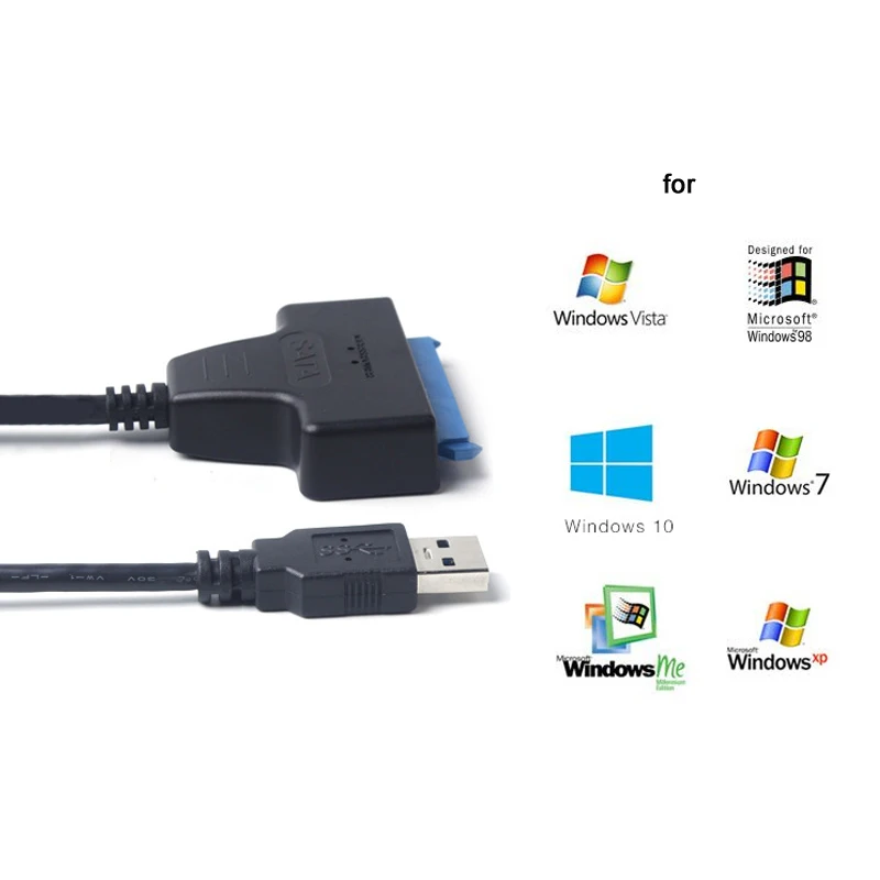 Кабель адаптер kebidu USB 3 0 для SATA 22 Pin 2 5 дюйма драйвер жесткого диска SSD конвертер 2018