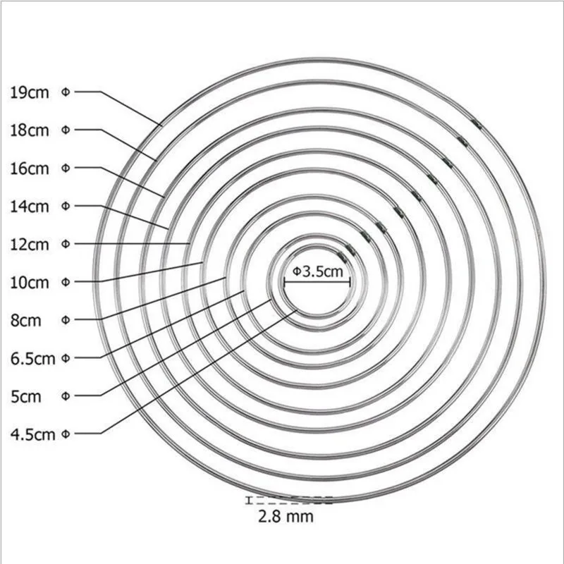 10 шт. круглые металлические кольца для ловцов снов 35 200 мм|Ювелирная фурнитура и