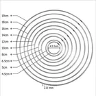 10 шт., круглые металлические кольца для ловцов снов, 35-200 мм