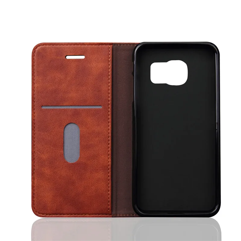 Роскошный Ретро-кошелек FTAIDKJ Crazy Horse чехол-книжка с подставкой для Samsung Galaxy S7 Edge S8 S9