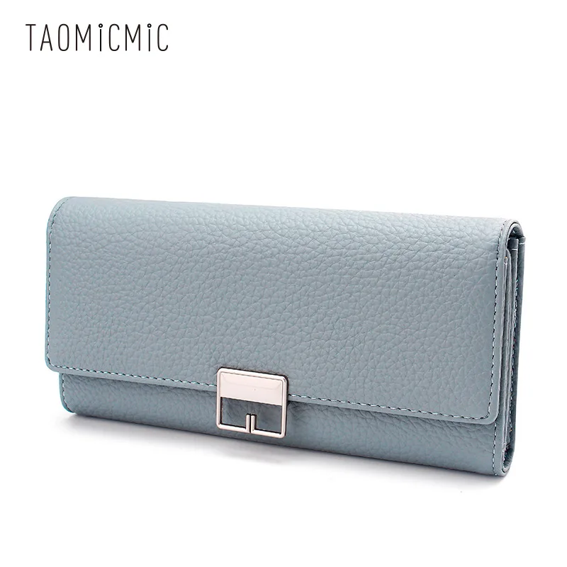 2019 три сложения из мягкой искусственной кожи длинные женские кошельки Новая мода