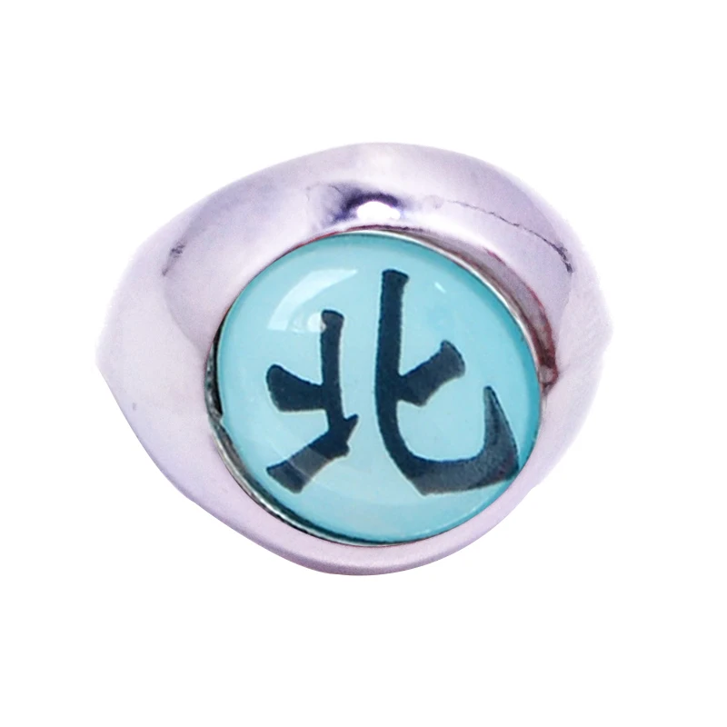 light blue 1 шт. Наруто Аниме Акацуки кольца Наруто кольца Акацуки кольцо члена Итачи Саске Pein боль Подвески B19 - Цвет: light blue