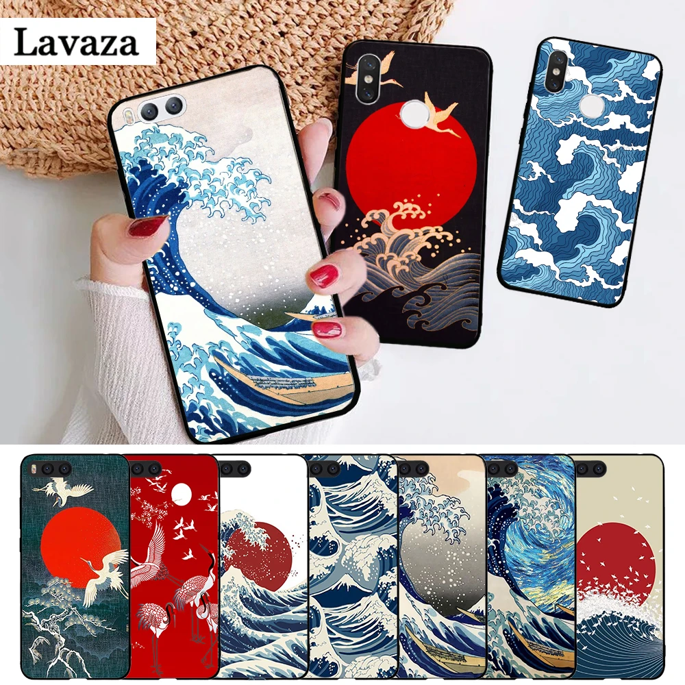 Hokusai большая волна Kanagawa Силиконовые чехол для Xiaomi Mi 5X6 6X8 9 SE 9T Pro CC9E CC9 A3 F1 A1 A2 Lite MAX 3