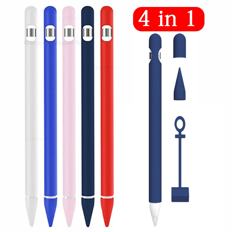 1 шт., мягкий силиконовый чехол для Apple Pencil, защитный чехол для iPad, планшета, стилус, защитный чехол