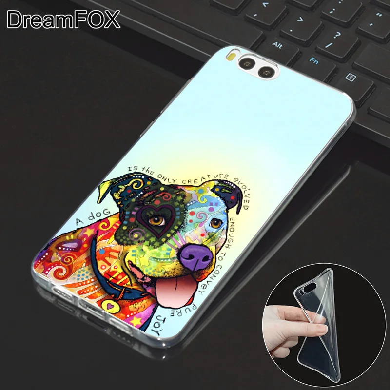 DREAMFOX L363 милой собаки питбуль поп силиконовый чехол-накладка из мягкого ТПУ чехол