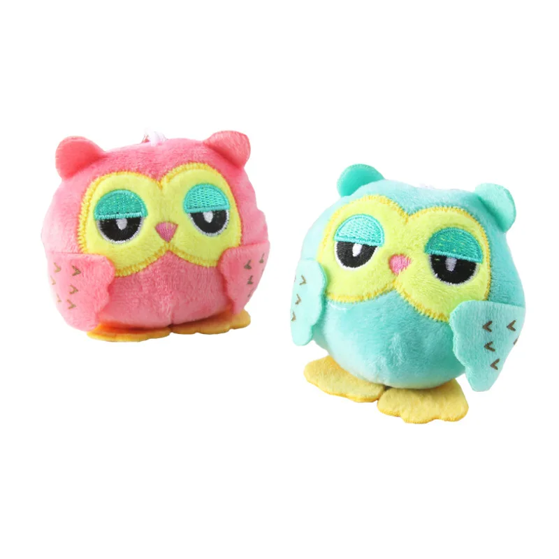Porte Clef Keyring Pendant Purse Jewelry Bag Charm Pram Toddler Crib Toy Cute Stuffed Owl Pompom Valentine's Day Gift For Girls | Игрушки