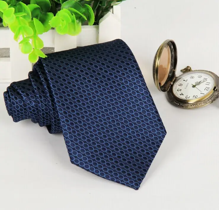 Мужские галстуки 2016 темно-синий галстук в горошек 8 см Формальные Галстуки