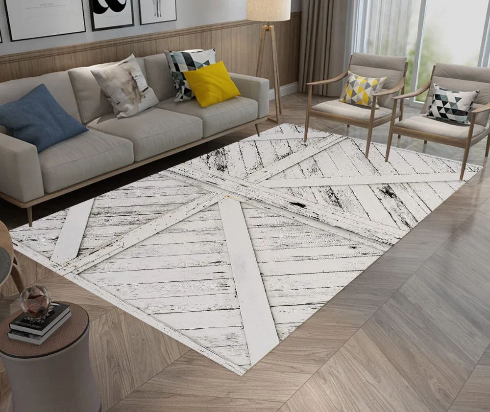 LB ретро деревенский барн деревянные двери коврики ковер для спальни