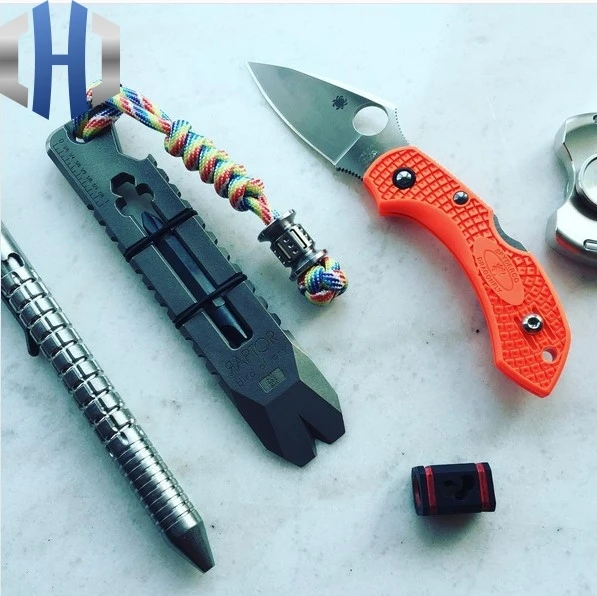 Titanium Alloy Knife Beads EDC Multi Tools Paracord Can 6PCS Fits Tritium Gas Tube Umbrella Rope Outdoor Parachute Cord Gadget | Спорт и
