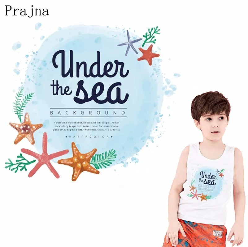 Летние Стильные термоклейкие аппликации Prajna под морем для украшения