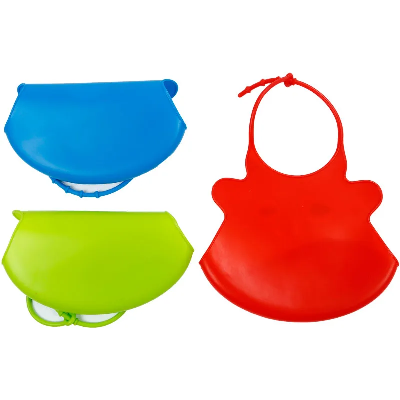 2018 Новый дизайн детские нагрудники Водонепроницаемые силиконовые для кормления