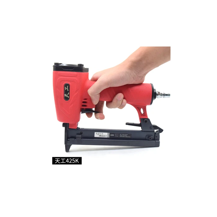 TG425k Stapler Tian Gong 425K пистолет для ногтей K пневматический пистолет для ногтей деревообрабатывающий Железный Плетеный ротанг мебель алюминиевая трубка 5 мм узкая заклепка инструмент - Цвет: TG425k Stapler