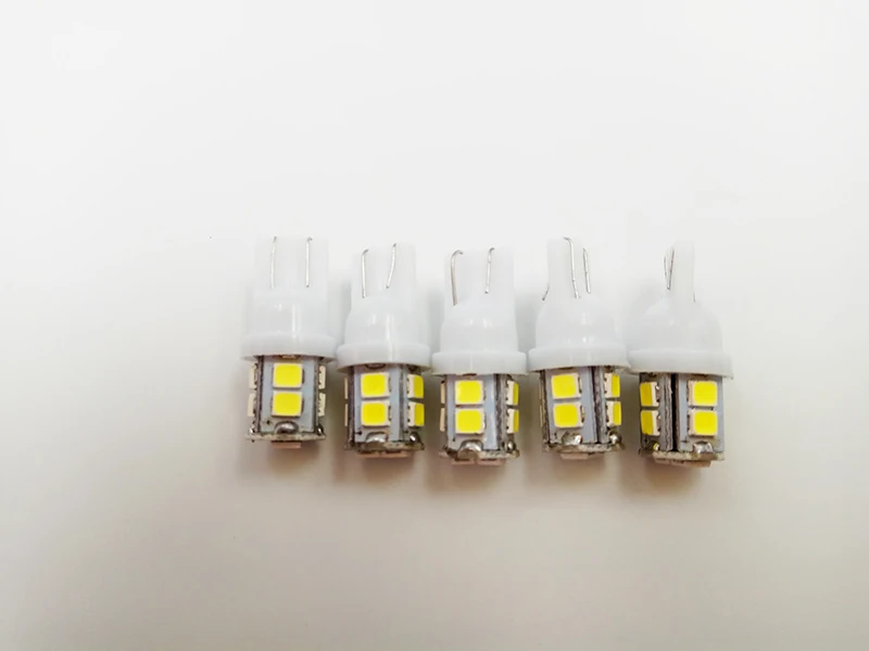 50 шт. автомобильный Led DC 12v лампада светильник T10 1210 супер белый 194 168 w5w