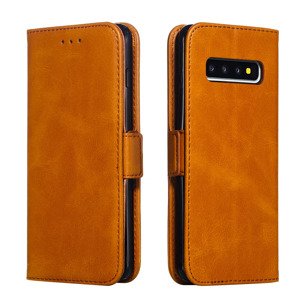 Чехол книжка из искусственной кожи для Samsung S8 S9 S10 Plus S10e S7 Edge Note 9 8 A6 A8 A7 A9 A10 A30 A50 M20