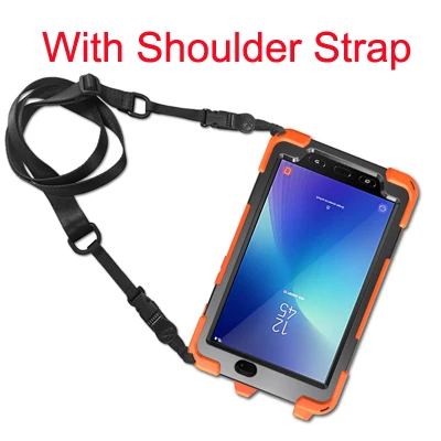 orange Чехол для samsung Galaxy Tab Active 2 SM-T395 SM-T390, поворотный на 360 градусов ремешок/подставка+ плечевой ремень защита от падения - Цвет: orange