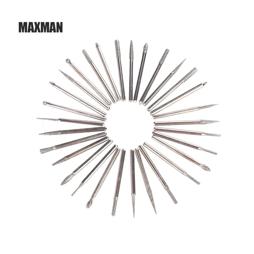 Maxman30 шт./набор абразивные иглы из титанового сплава 3 мм | Инструменты