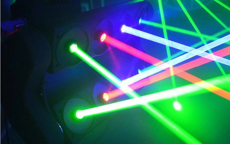 Из 2 предметов RGB на каждый день 3 цвета перемещение лазерный светильник