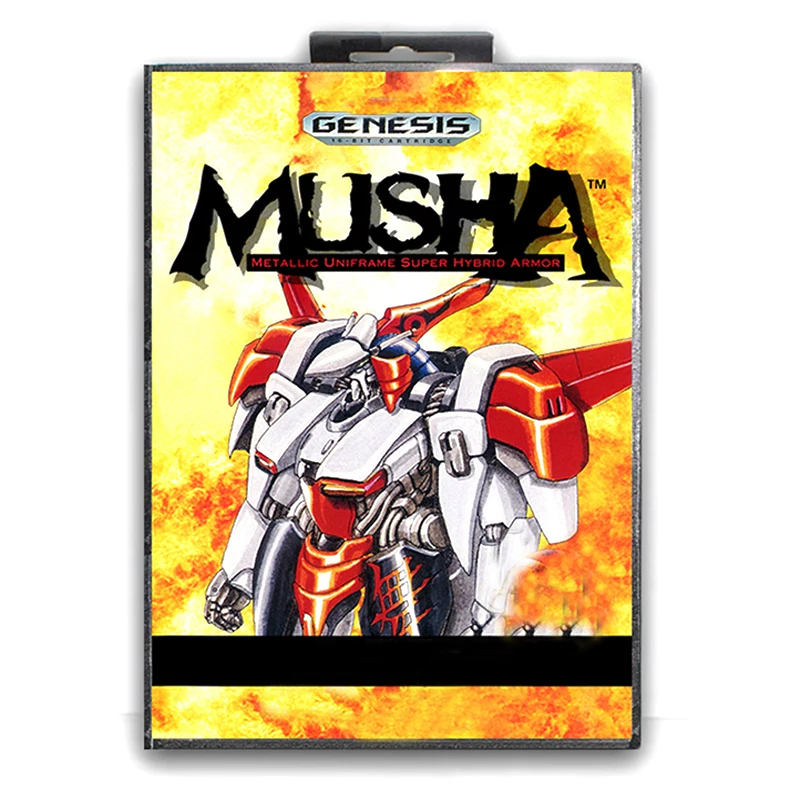 Musha с коробкой для 16 битной игровой карты Sega MD Mega Drive видеоконсоли Genesis|Картриджи| |