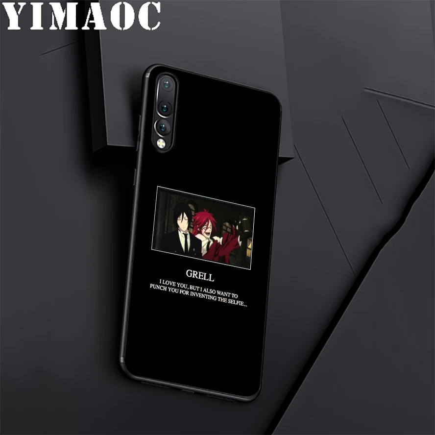 YIMAOC Black Butler Anime Soft Silicone Case For Huawei Honor Mate 10 P20 P10 P9 P8 P Smart Y6 6A 7A 7X 7C Lite Pro 2017 2018 |