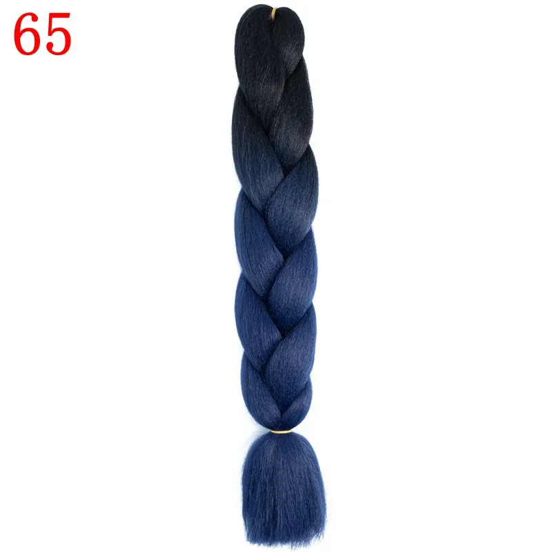 M#Фиолетовый MERISIHAIR, 24 дюйма, Омбре, розовый, блонд, красный, синий, плетеные волосы, синтетические, вязанные волосы для наращивания, огромные косички, прически - Цвет: M#Фиолетовый