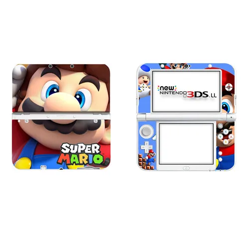 DSLL0024 Супер бумага Марио виниловая наклейка на кожу Наклейка для нового 3DS XL Скины Наклейка s для нового 3DS LL виниловая Защитная Наклейка - Цвет: DSLL0024